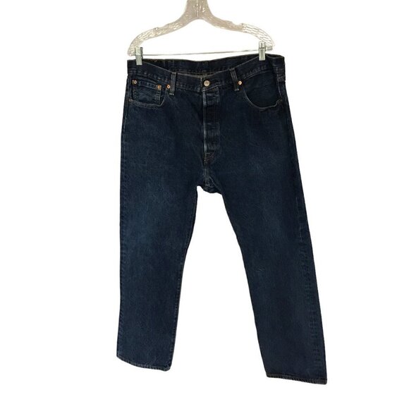 Levi's 501 Water Less Original Fit Men's Jeans Sz 38-30 Medium Wash Button Fly - Picture 1 of 9